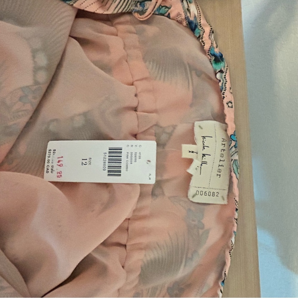 Atelier Nicole Miller for Anthro Maxi Halter Dress Size 12 - Picture 7 of 10